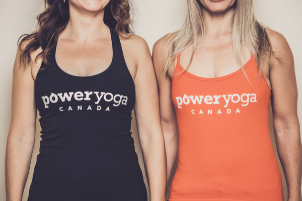 women wearing Power Yoga Canada tank tops